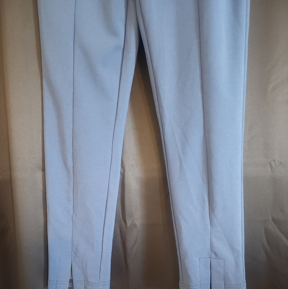 Blue Front Slit Classy Pants - Picture 1 of 4